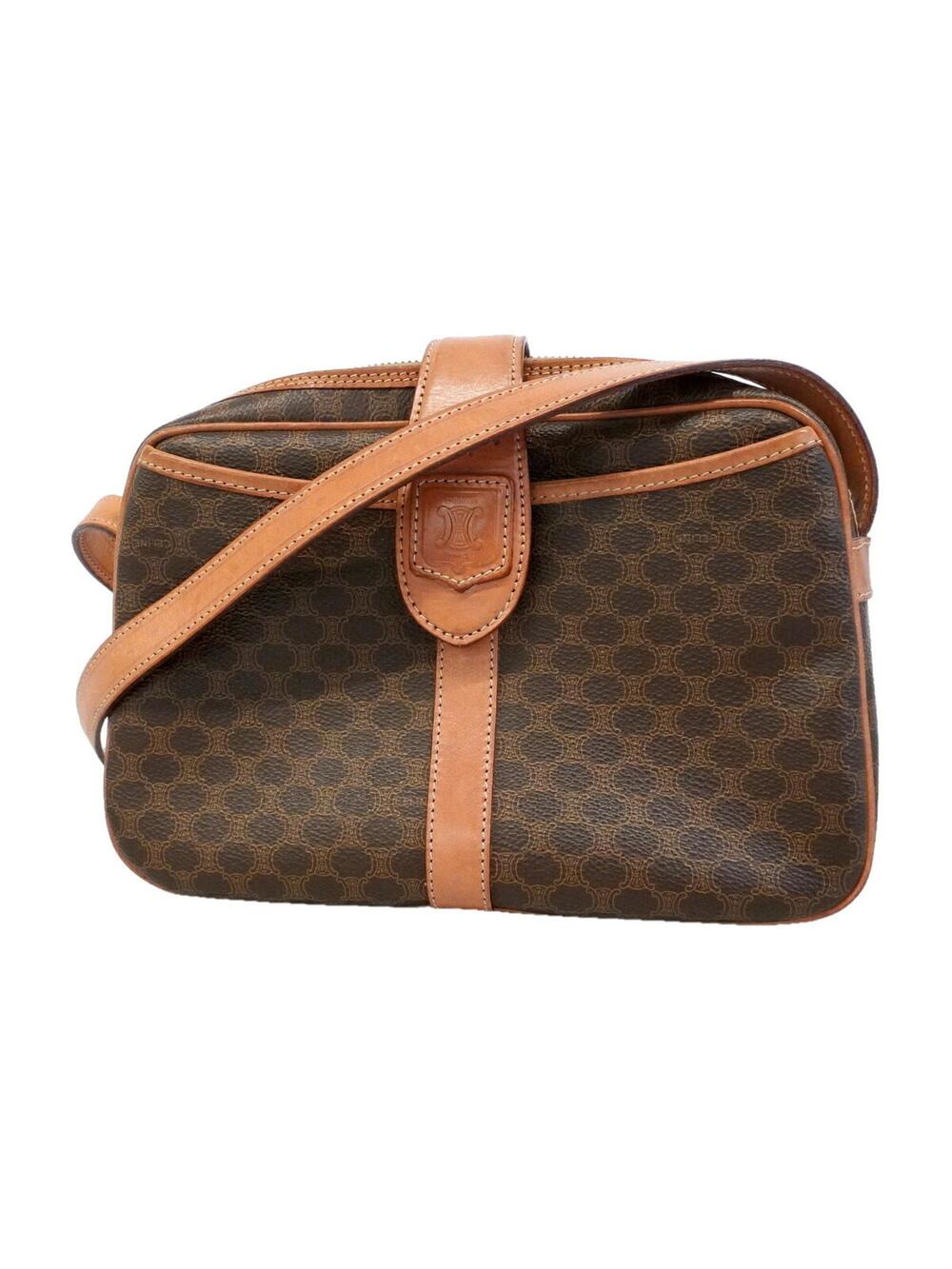 Celine Vintage Saddle Flap Shoulder Bag #350804C50B